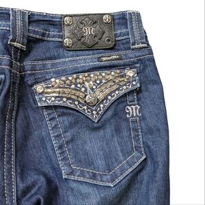 Miss me! Embellish Dark Wash Jeans...Size 29